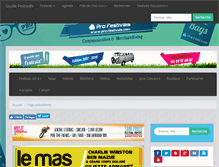 Tablet Screenshot of guide-des-festivals.com
